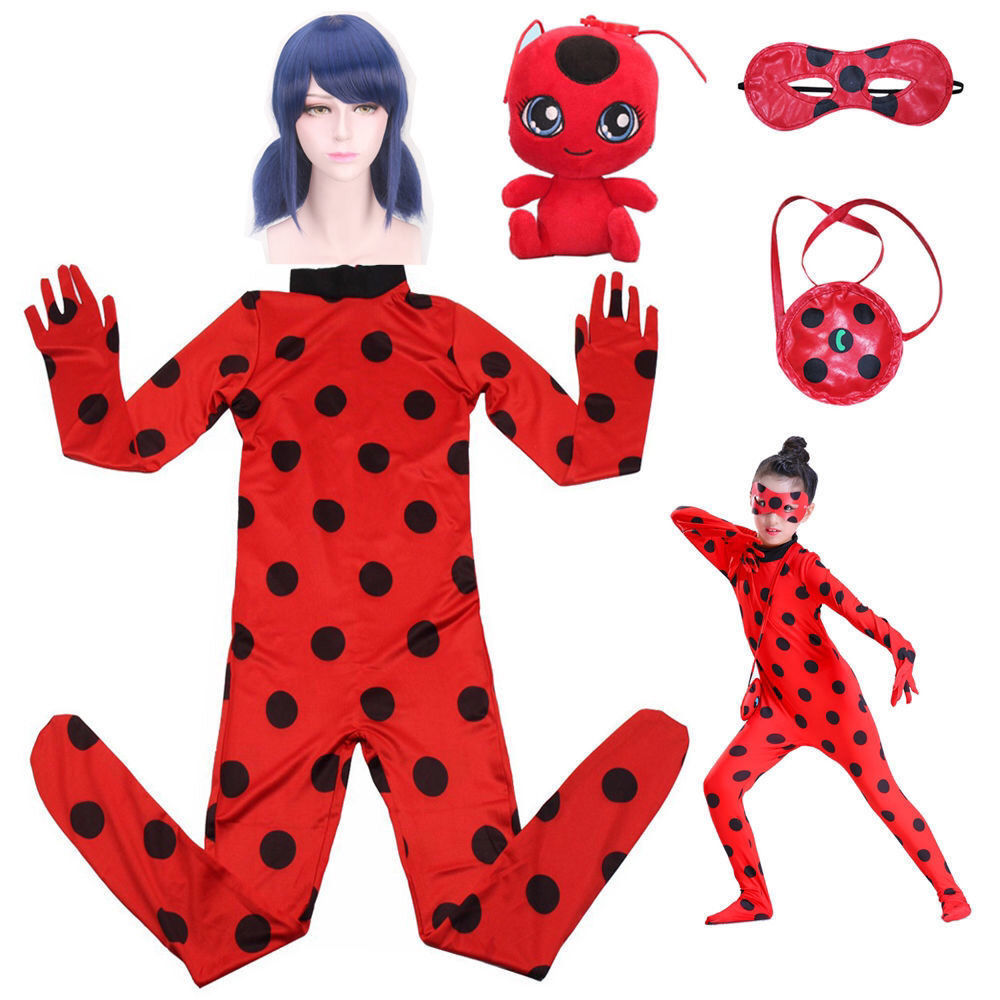 Ladybug Radia cosplay ชุดแต่งตัว Miracle Girl & Black Cat Royal สำหรับทุกวัย เหมาะสำหรับHALLOWEEN