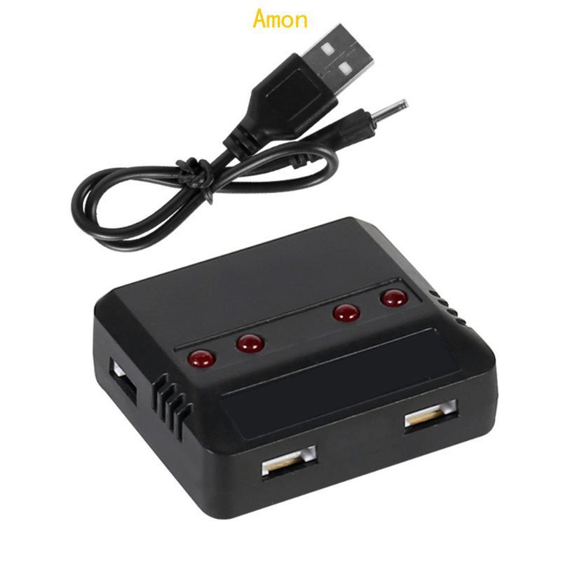 Amon 3 7V Li-po 1 ถึง 4 USB Balance Charger แปลงสายเคเบิลสําหรับ HS330 X5S X5SC S5C X708 SS40 H42 SS