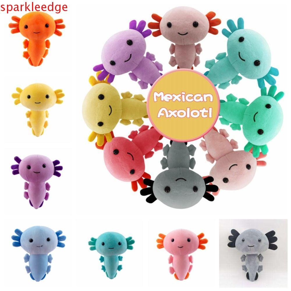 SPARKLEEDGE 20 ซม.Axolotl ของเล่นตุ๊กตา, Plushie Axolotl Salamander Axolotl ตุ๊กตาสัตว์ Plushie ตุ๊ก