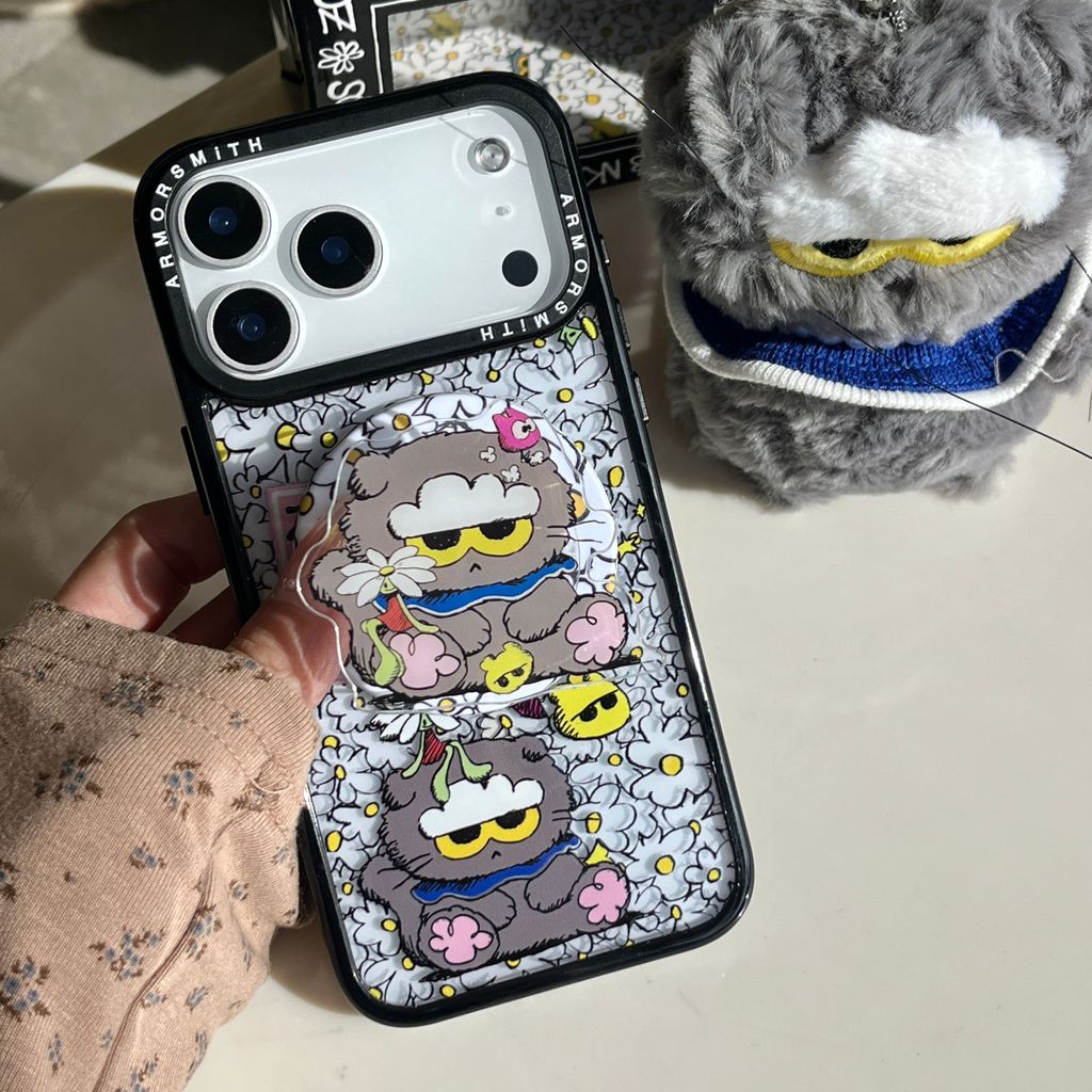 เกราะหล่อ Two-in-One Kwan Zhilong ZOA Cat เหมาะสําหรับ Apple 17/16/15/14/13/12/11 เคสโทรศัพท์ iPhone16promax น่ารักการ์ตูน 15pro แฟชั่น 14pm Niche Creative 13pro ที่ไม่ซ้ํากัน 12pro กรณีป้องกัน