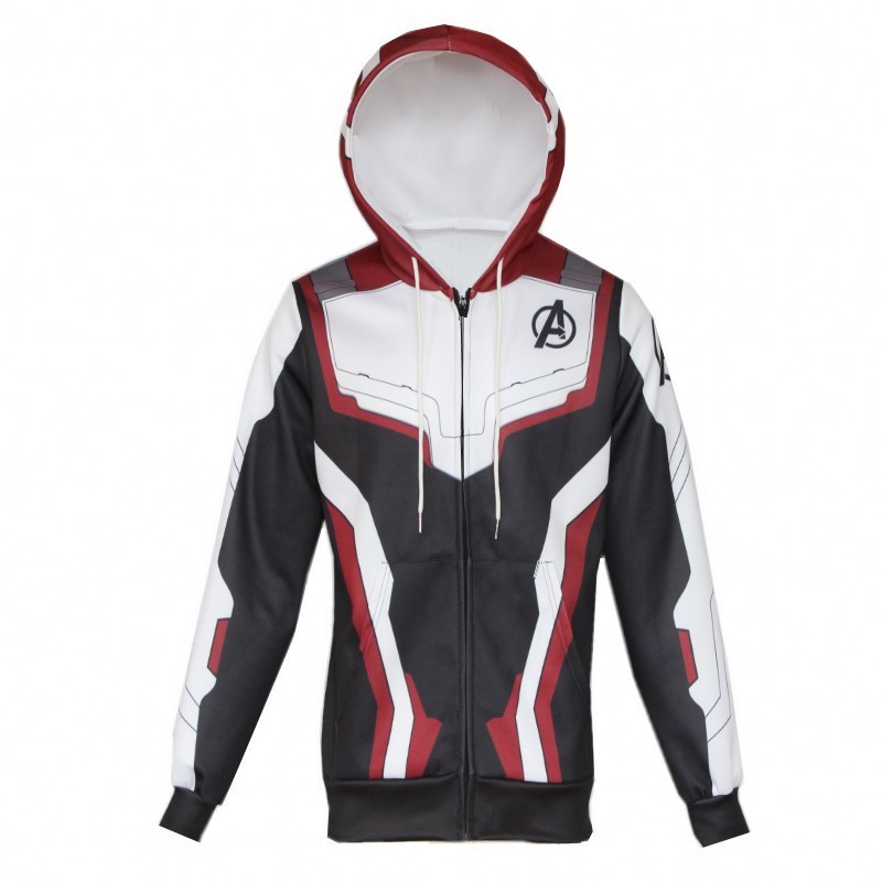 2019 Avengers 4 Quantum Suit Concept 3D Sweatshirt Zipper Hoodie 10.25A