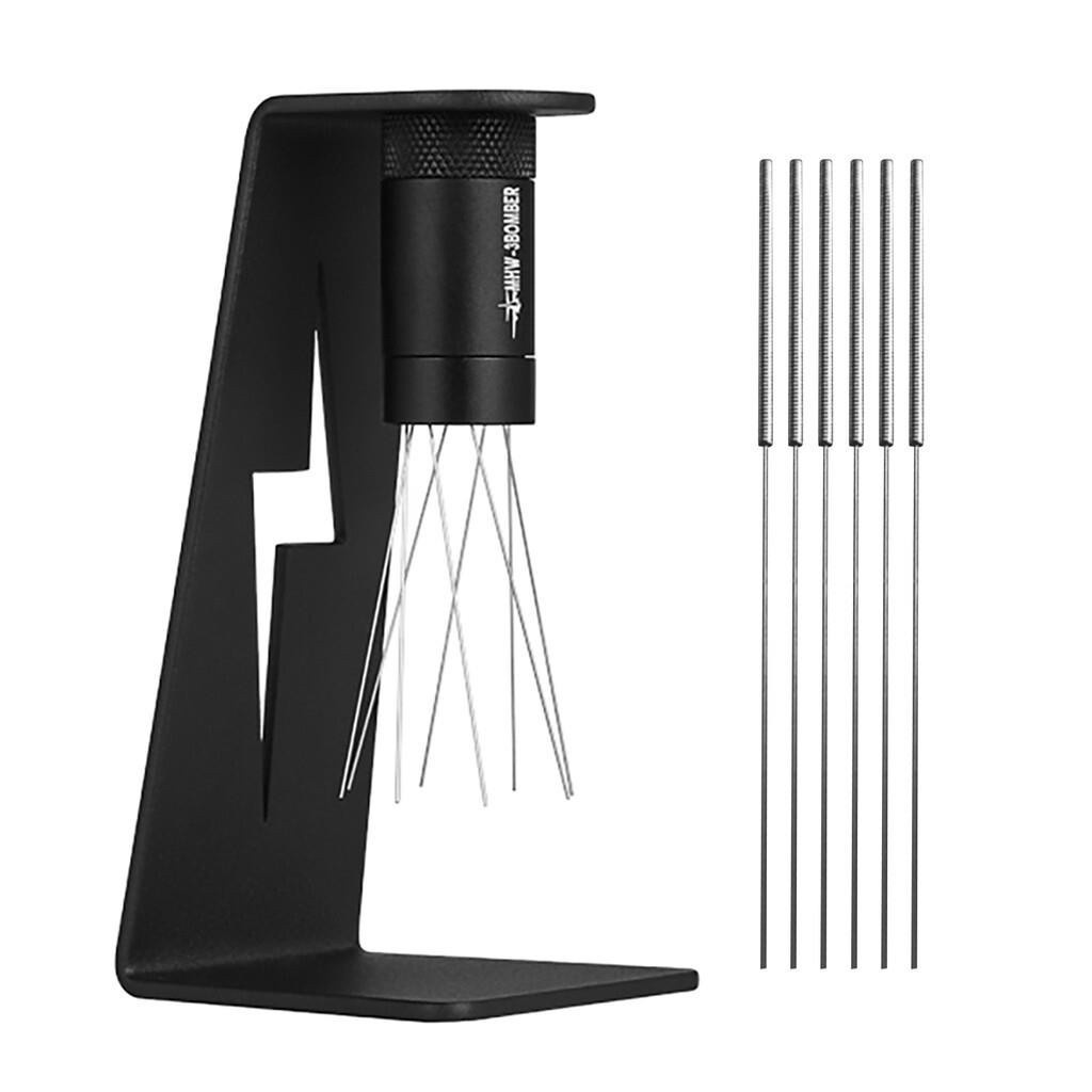 MHW3BOMBER Adjustable WDT Tool Espresso 8 Needles 0.4mm Coffee Distributor Adjustable Range Coffee S