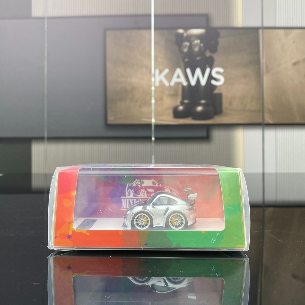 MINICARFISMAN 1/64 Porsche GT3RS รุ่น Q สีเงิน