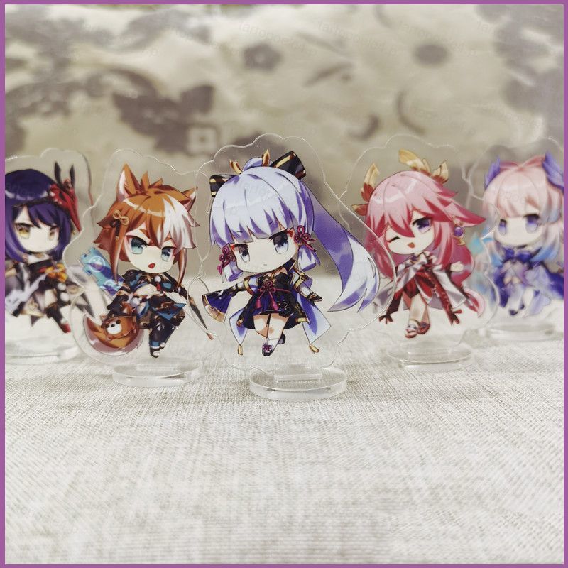 Genshin Impact อะคริลิค Yae Miko Beelzebul Kokomi Ayaka ตุ๊กตาของเล่นสําหรับเด็กเครื่องประดับตกแต่งบ