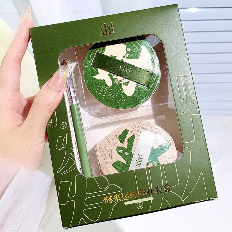 Xixixi Time Run Puff Set Super Soft Do Not Eat Powder Wet Dry Makeup Sponge Water Drop Puff แปรงคอนซ