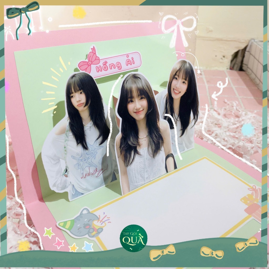 การ์ด POP-UP พร้อม 3d EMBOSSED PHOTOS พิมพ์ตามความต้องการ