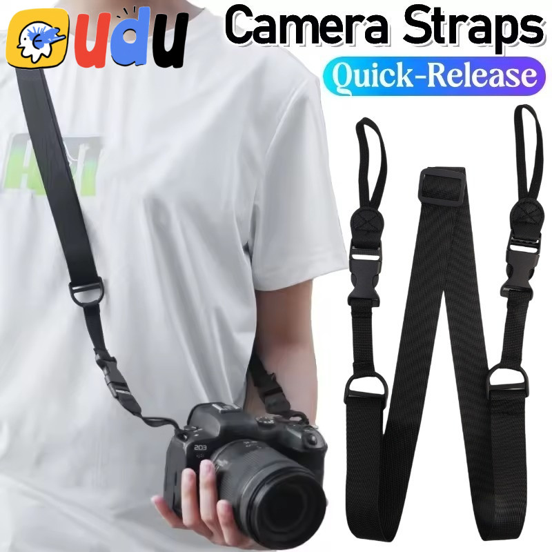 สายสะพายไหล่แบบปลดเร็วขนาด125ซม.-สําหรับกล้อง DSLR,กล้องส่องทางไกล,แท็บเล็ต,กระเป๋าคอมพิวเตอร์-สายรัด กระเป๋าสะพายข้าง แบบปรับได้-เชือกเส้นเล็กดูดซับแรงกระ