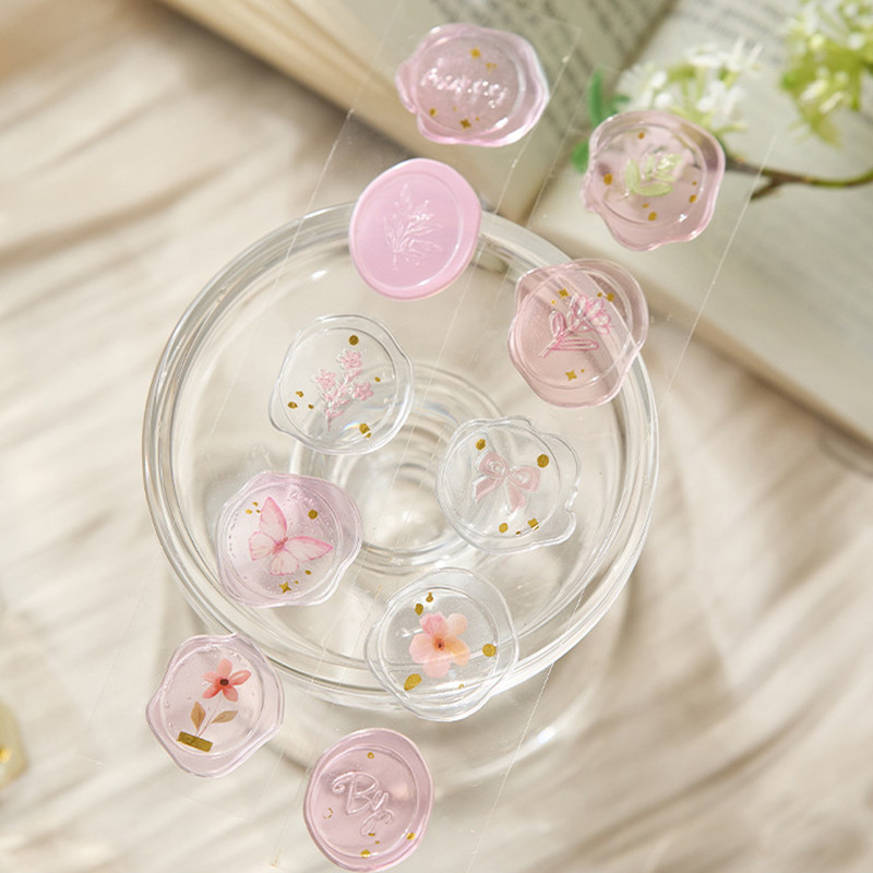 Wax Seal Series Bronzing สติ๊กเกอร์สมุดภาพ Deco DIY สติ๊กเกอร์ - รูปที่ 6