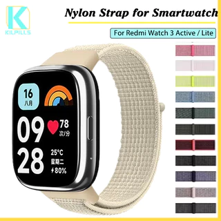 สายรัดไนล่อนกีฬา for Smartwatch Redmi Watch 3 Active อุปกรณ์เสริมสร้อยข้อมือแทนที่ปรับได้ for Xiaomi Mi Watch 3 Lite