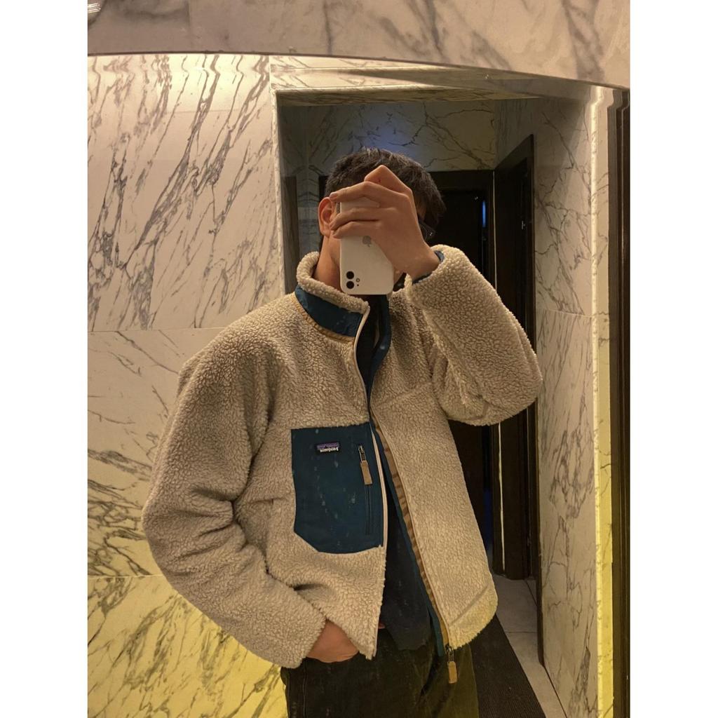 เด็ก ขนแกะ เสื้อโค้ท เนื้อแกะ ขนสัตว์ ยืน ปก คู่ ซิป รูปที่ 6