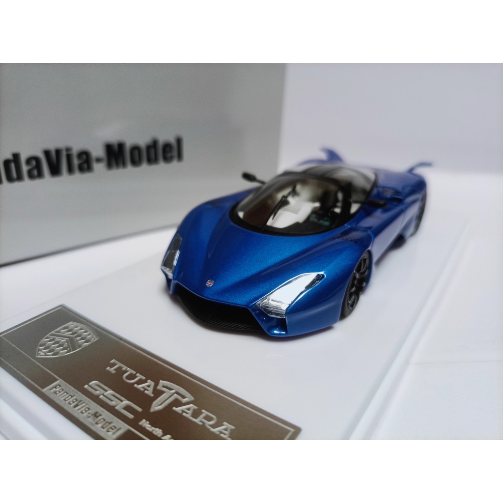 PandaVia 1 43 PandaVia PandaVia Lizard Two-Door Supercar รุ่น SSC Tuatara Blue