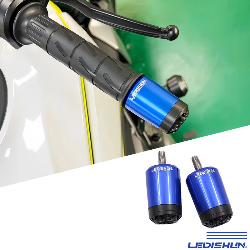 KAWASAKI รถจักรยานยนต์Handlebar Grips End Capsน้ําหนักBalance Plugs Handle Barใช้งานร่วมกับKawasaki 
