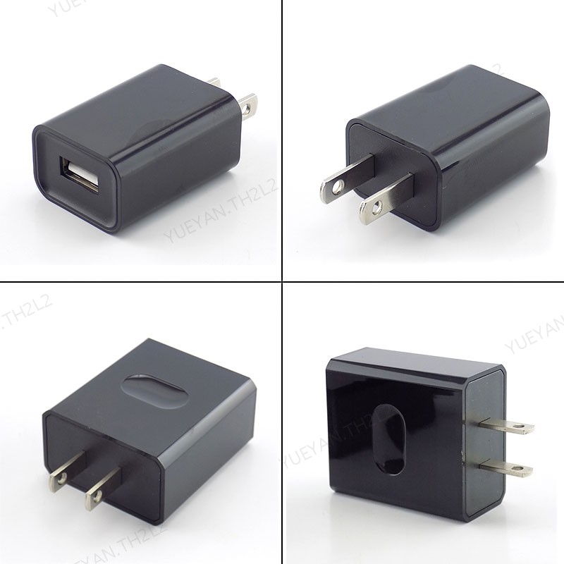 US Plug USB Travel Charger Adapter Wall Charger Power Adapter 5V 1A 2a 3A พอร์ต USB เดี่ยว TH2L2