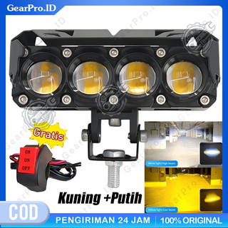 Lampu Tembak LED Laser/Lampu Sorot Laser Q9 4 Mata 2 Warna/HI LOW 80 WATT LAMPU TEMBAK MOTOR MOBIL/3 Mata SQL/4 Mata Lensa Putihkuning Ada Kipas/Foglamp SQL 3/Mata Kipas Super Bright/ntuk Mobil Dan Motor