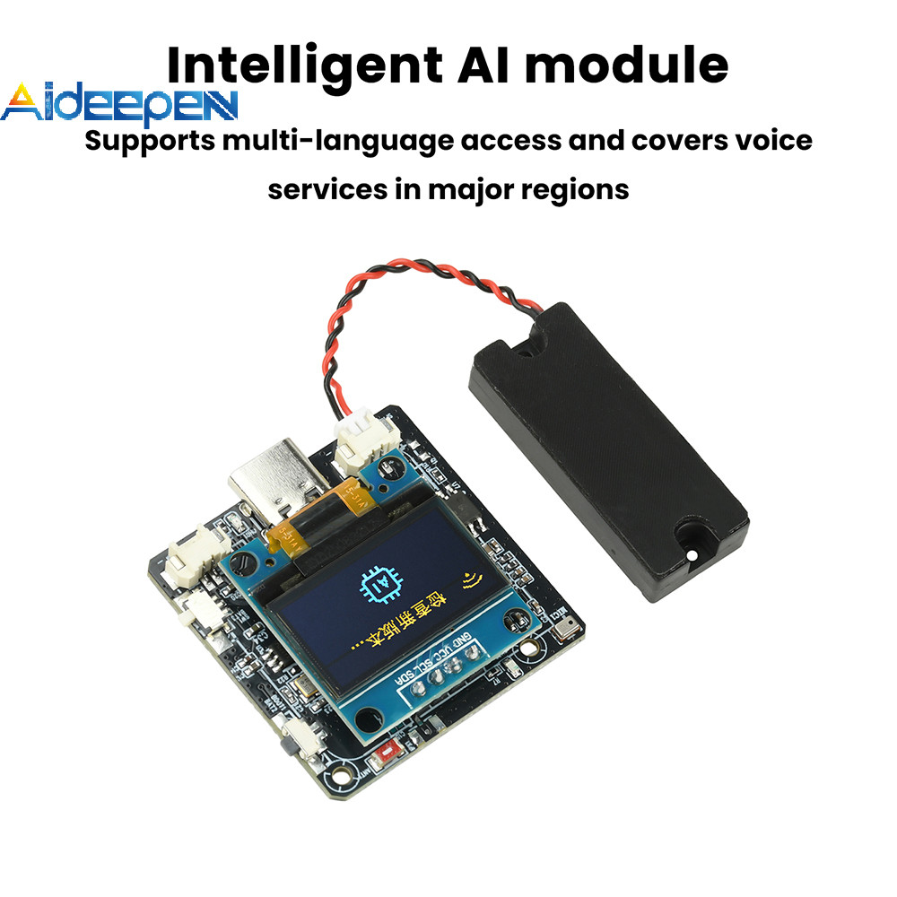 AIDEEPEN ESP32-C3 0.96 นิ้วบอร์ดพัฒนาหน้าจอ Ai Dialogue Voice Module รองรับบูรณาการ Xiaozhi/Deepsek/