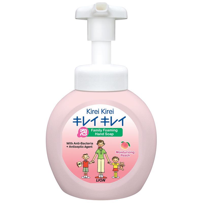 คิเรอิโฟมล้างมือสูตรมอยส์เจอไรซิ่งพีช 250มล. Kirei Foaming Hand Soap Moisturizing Peach 250ml. [8850002026483 ]