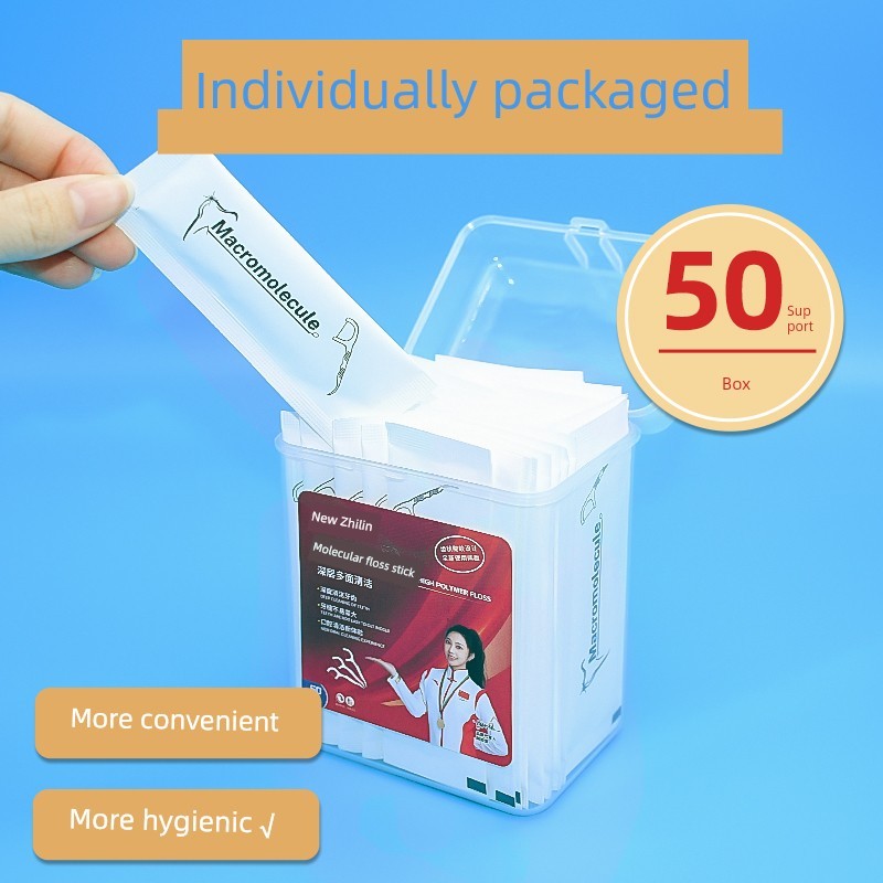 dental floss ไหมขัดฟัน ไหมขัดฟันสําหรับผู้ใหญ่ชนิดบรรจุกล่องบรรจุภัณฑ์ในครัวเรือนอิสระระดับไฮเอนด์ฟั