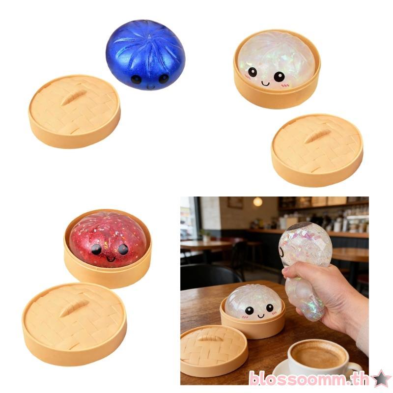 BLOSS Soft TPR ของเล่นจําลองขนมปังผิวโปร่งใสเพื่อผ่อนคลายและความบันเทิง