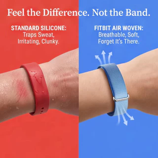 สําหรับ Google Fitbit Air ทอกีฬาไนลอนถักสายนาฬิกาสําหรับ Google Fitbit Air Loop สร้อยข้อมือสายรัดข้อมือระบายอากาศ
