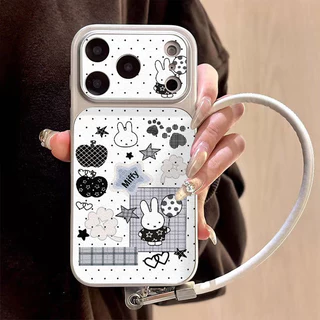 เคสไอโฟน17เคสเปลี่ยนผิวหนัง ลายกระต่าย คู่รัก น่ารัก เข้ากันได้กับIPhone 17 air 14 11 13 16 12 15 Pro Max 14 16 15 Plus