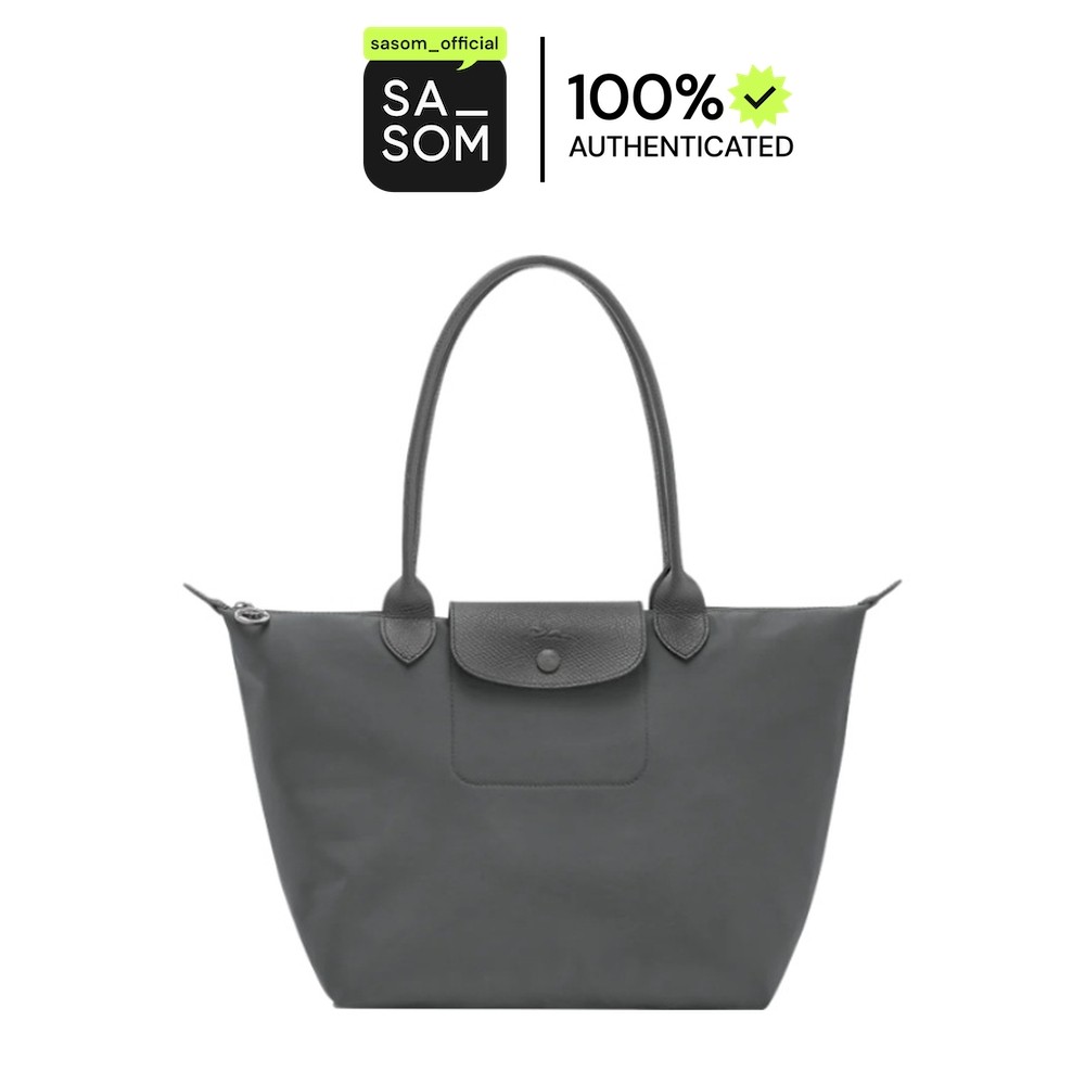 Longchamp Le Pliage One Tote Bag M Anthracite | ของแท้ ตรวจสอบโดย SASOM