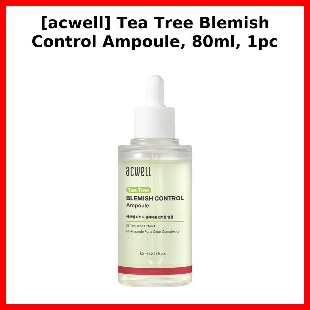 [acwell] Tea Tree Blemish Control Ampoule, 80ml, 1pc / Korean Serum / Blemish Control / ของแท้ 100% 