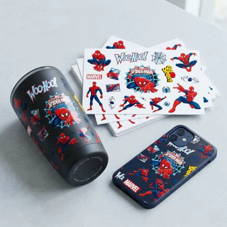 Spider Man การ์ตูนน่ารัก UV DTF สติ๊กเกอร์กันน้ํา Transfer Decal พร้อมพื้นผิวคริสตัล