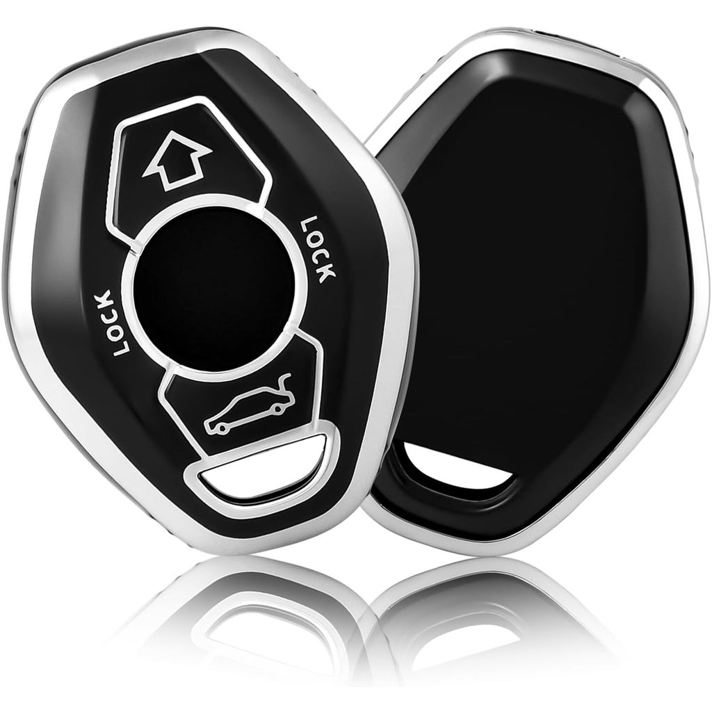OFFCURVE Key Fob สําหรับ BMW, กุญแจพิเศษ Fob ฝาครอบสําหรับ BMW 3 5 7 Series M3 M5 M6 X3 X5 Z3 Z4 Z8 