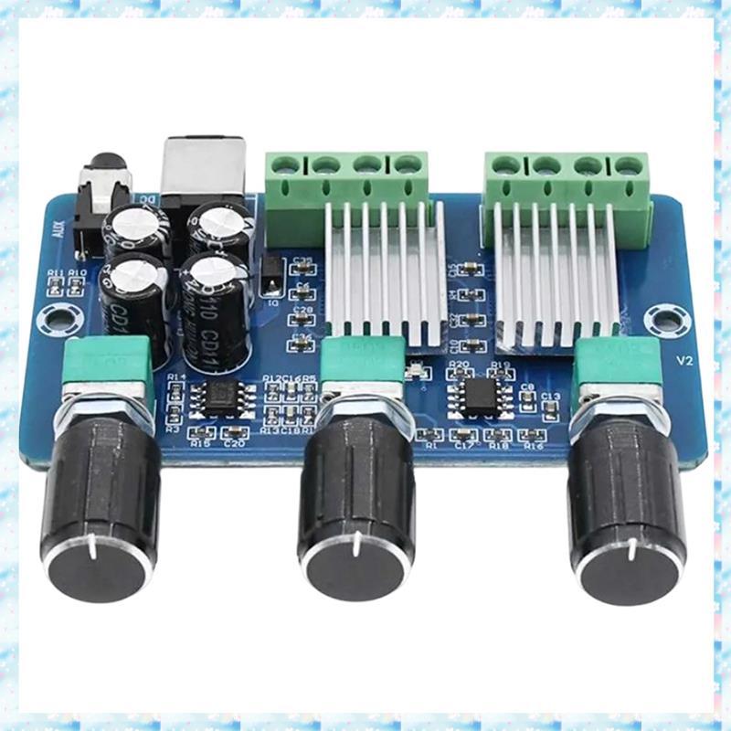 [RQMU] 12V สําหรับ XH-A355 บอร์ดขยายเสียงดิจิตอล YDA138-E Audio AMP 2.1 Amplificador ซับวูฟเฟอร์ AMP