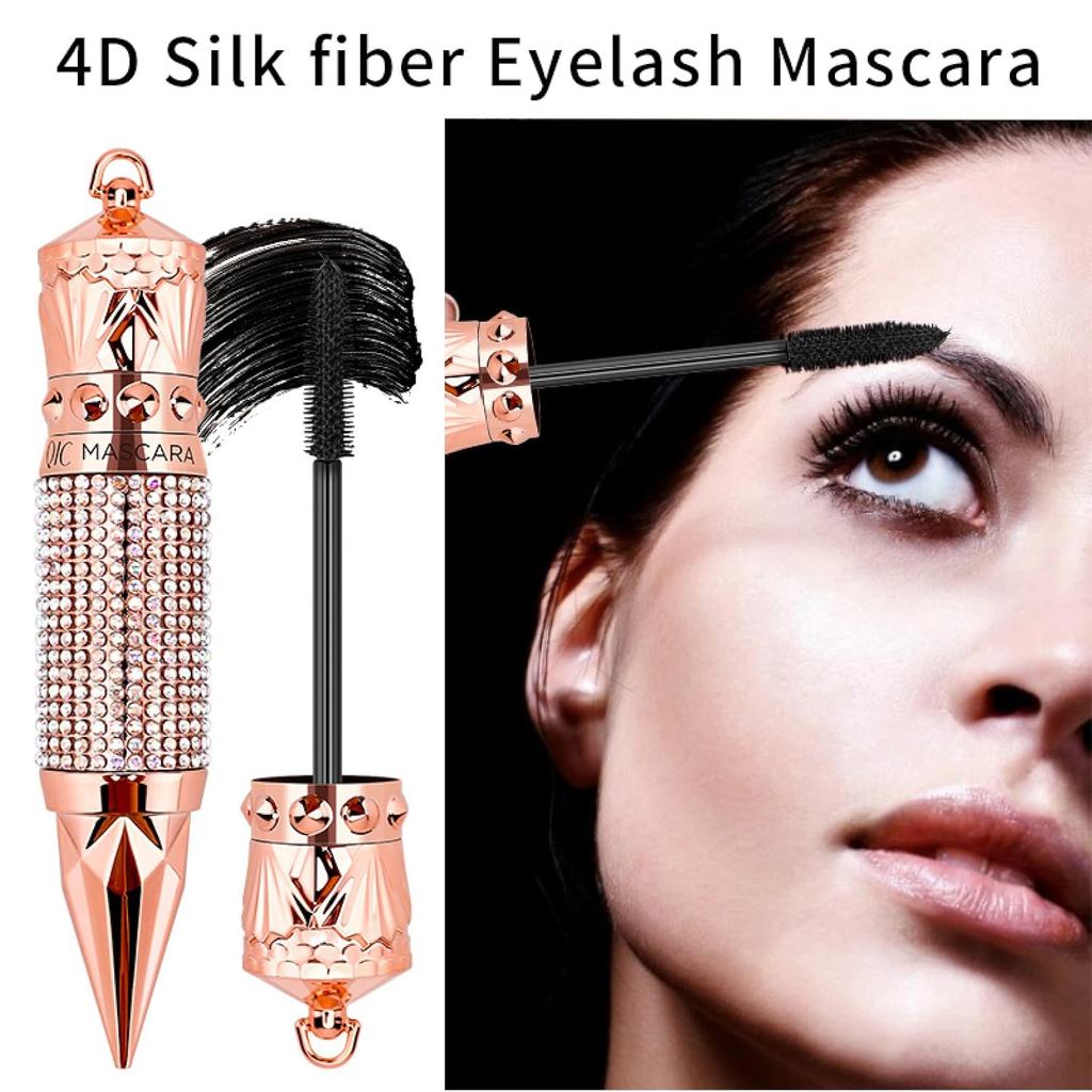 Queens Scepter 4D Silk Fiber Mascara หนา ยาว ดัดผม กันน้ํา สีดํา