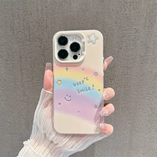 เข้ากันได้กับ ไอโฟน16 ไอโฟน 15 Pro Max iPhone 13 ไอโฟน11 X เคสโทรศัพท์เคสนุ่มน่ารัก HXMSCY080/081