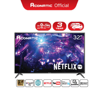 Aconatic รีโมททีวี รุ่น RC-NF02 สำหรับทีวี Netflix Series 534AN รีโมทคอนโทรล