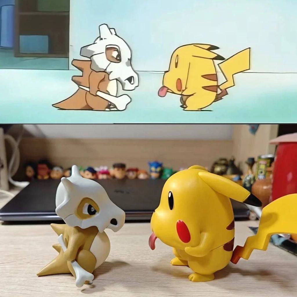 Pokemon Grimace Pikachu รูปเครื่องประดับน่ารักของขวัญ Pokemon Grimace Pikachu รูป
