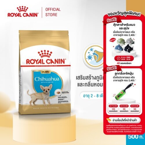 Royal Canin Chihuahua Puppy 1.5kg อาหารเม็ดลูกสุนัข พันธุ์ชิวาวา อายุต่ำกว่า 8 เดือน (Dry Dog Food, โรยัล คานิน)