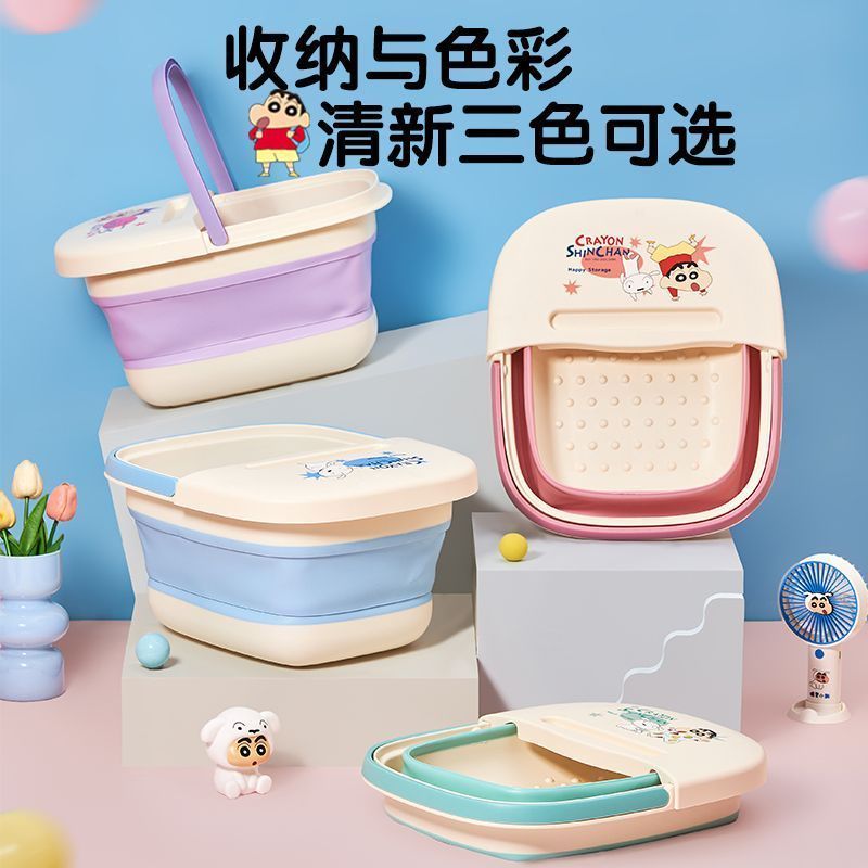 泡脚桶家用过小腿可折叠便携式加厚洗脚盆儿童足浴盆按摩洗脚桶7/7 Home-use foot bath bucket for calves, foldable, portable, thickened