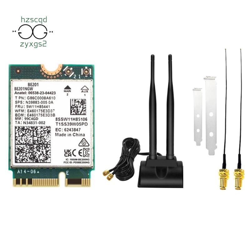 {yueynntht}BE201 WIFI7 การ์ด Tri-Band 2.4G/5.8G/6G 8774Mbps BT5.4 WiFI 7 การ์ด WIFI ไร้สาย M.2 Cnvio