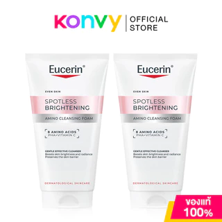 Eucerin Spotless Brightening Amino Cleansing Foam [150g x 2pcs] โฟมล้างหน้าสูตรอ่อนโยน ยูเซอริน.