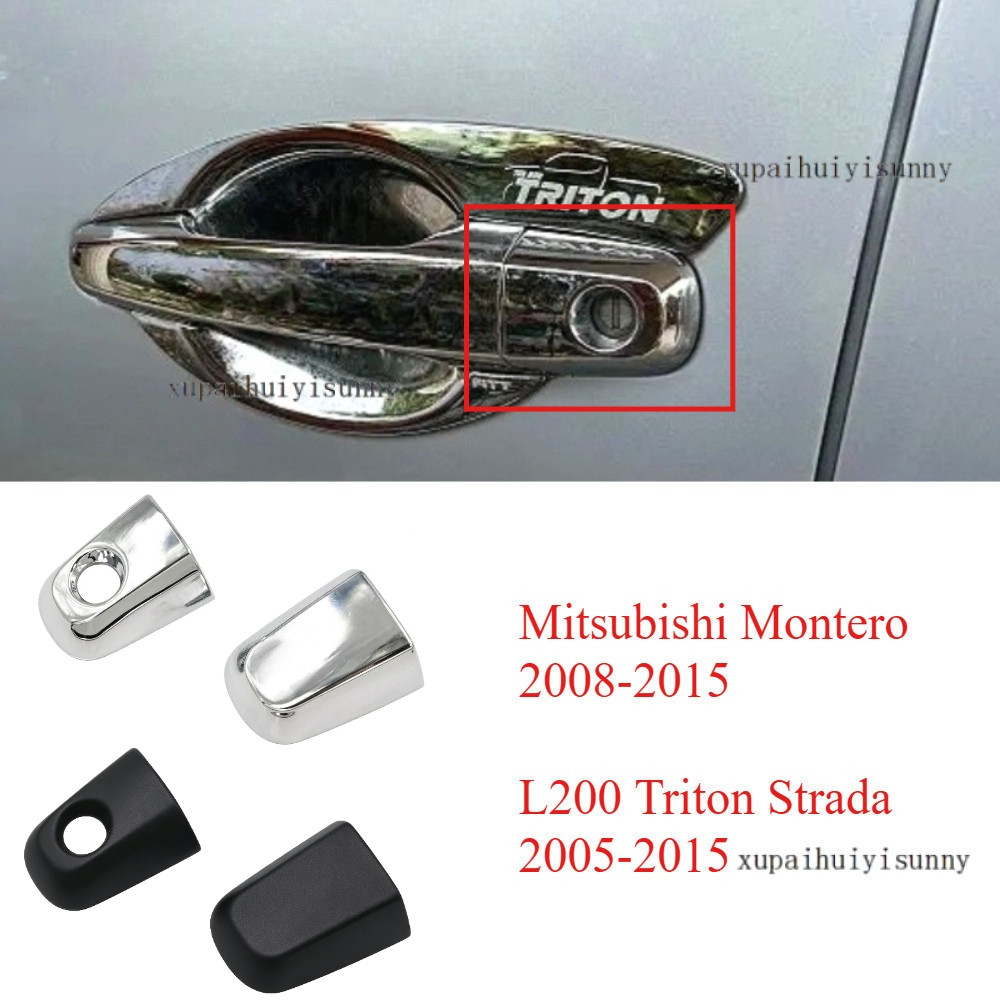 มือจับด้านซ้ายและขวา ประตูหน้าตกแต่งโครเมี่ยม Mitsubishi Montero 2008-2015 /L200 Triton Strada 2005-2015