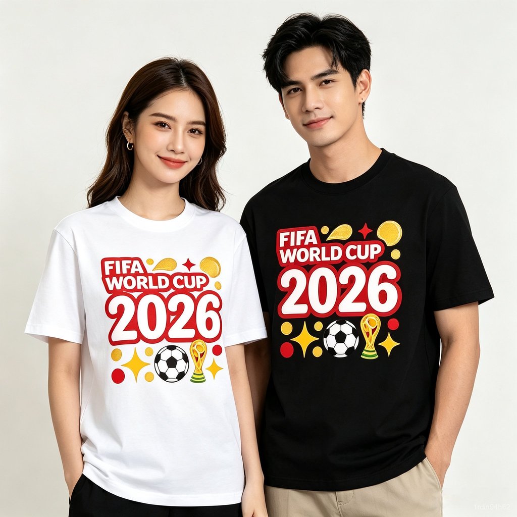 COD ไม่จำกัดเพศ Football Games รูปแบบฟุตบอล2D ฤดูร้อน ผ้านุ่ม ใส่ประจำวัน เสื้อกีฬาฟุตบอล เรียบง่ายแ