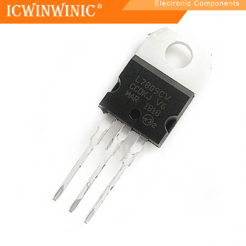 5 ชิ้น L7809CV L7809 TO-220 ส่วนประกอบอิเล็กทรอนิกส์