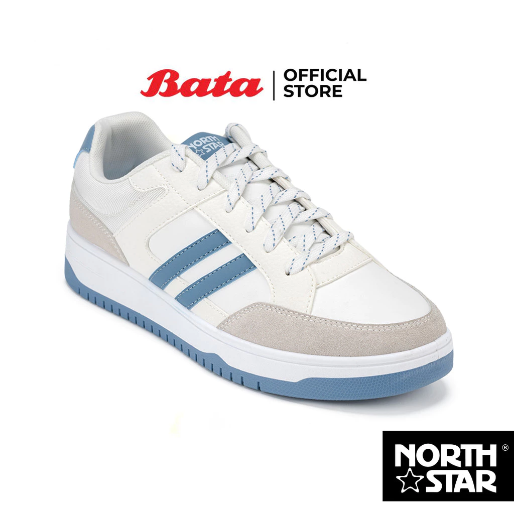 Bata บาจา North Star รองเท้าผ้าใบสนีคเกอร์แบบผูกเชือก สำหรับผู้ชาย รุ่น MAISY สีกรมท่า 8209093 สีขาว 8201093