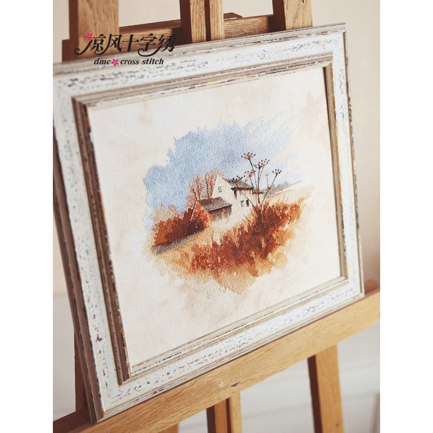 D DMC Cross Stitch ห้องนั่งเล่นด้ายเย็บปักถักร้อยชิ้นเล็ก FJ2126 สไตล์อภิบาลภาพวาดตกแต่งขนาดเล็ก