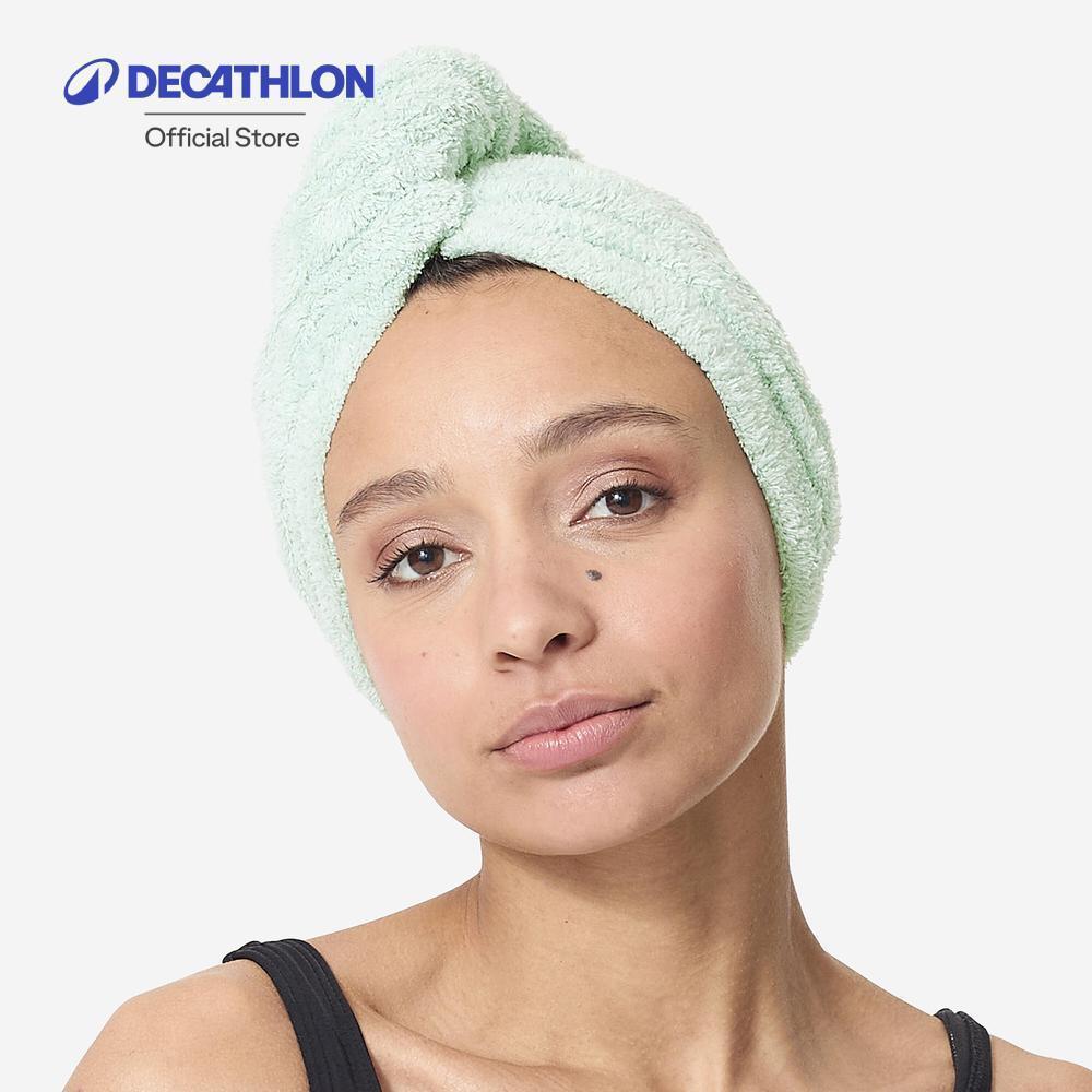 Decathlon Swimming Soft Microfibre Hair Towel ผ้าขนหนูไมโครไฟเบอร์สัมผัสนุ่มสำหรับเช็ดผม - Green