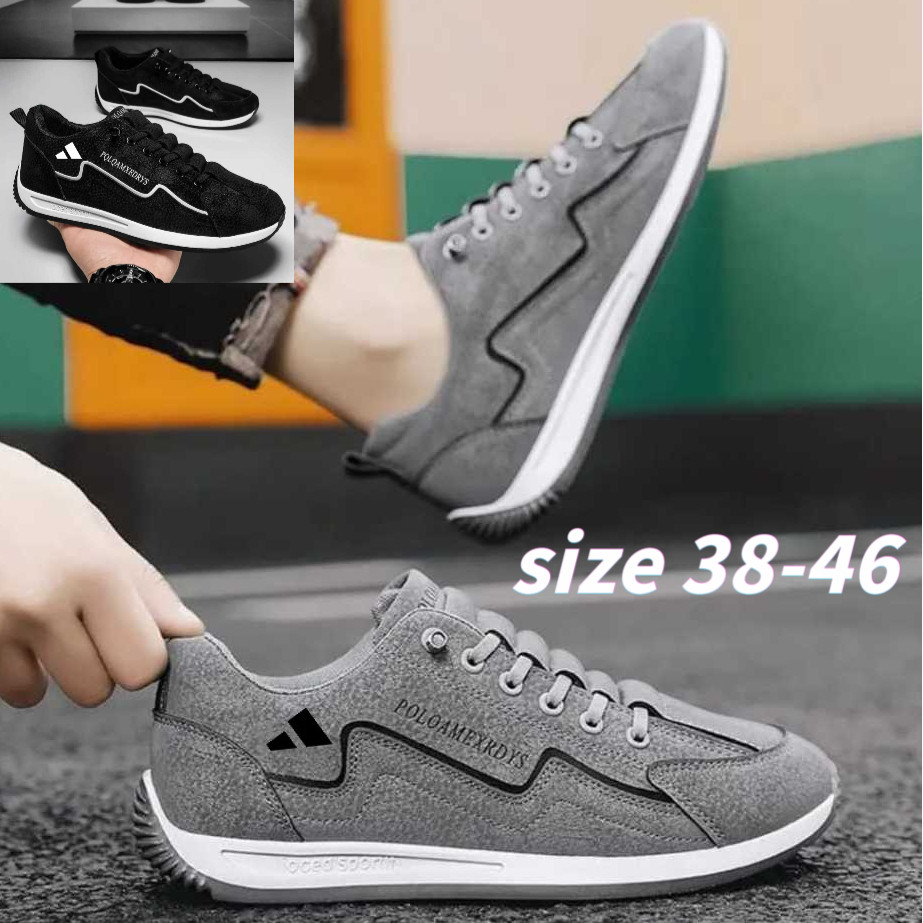 [Ex Exclusive Release] Trendy Plus Size Mens Shoes 38-46 รองเท้ากีฬาผู้ชายน้ําหนักเบาสบาย