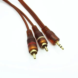 【1.5m/3m/5m/10m】3.5mm to 2 RCA audio cable, for phone, headphone, speaker black 3.5mm Jack stereo to 2 RCA Male Aux Audio Cable Wire