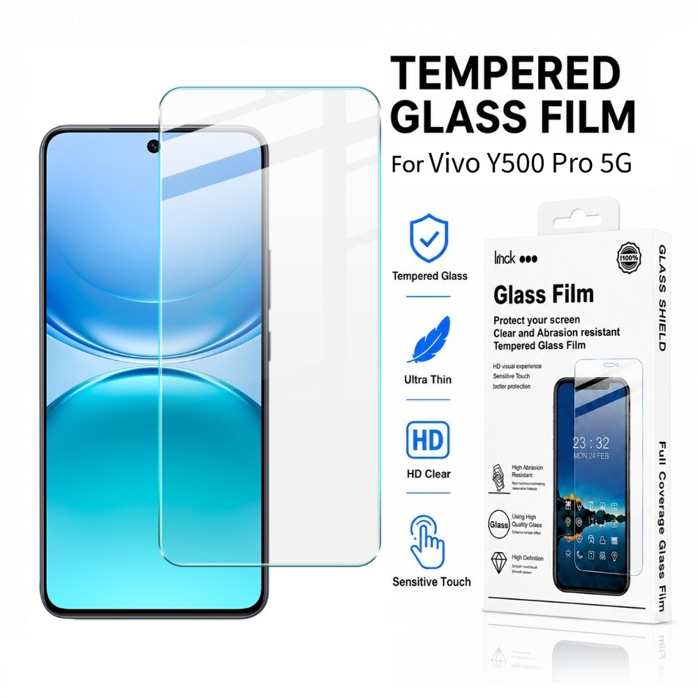 ฟิล์มกระจก สำหรับ VIVO Y500 Y300i Y300 Y200i Y200e Y100 5G Pro 9H ความแข็ง Global Protector FM0001