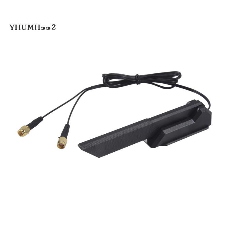 [yhumh002]1 ชิ้น WiFi 6E เสาอากาศ 2T2R 2.4G/5G/6G พลาสติกสีดําสําหรับ B660 H670 M13H Z690 เมนบอร์ด
