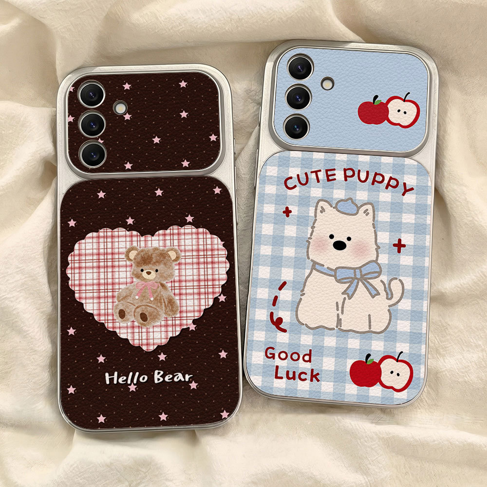 กระต่ายน้อยน่ารัก เคส For Samsung S26 A07 A17 A27 A37 A57 A56 A36 A16 A06 A35 A55 A15เคสโทรศัพท์หนังแกะ เคสโทรศัพท์