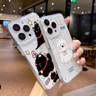 🌼KingMall🌼อซัมซุงลายหวานอวกาศใสกันตกพรีเมียมกันรอยสไตล์เกาหลี SAMSUNG A15 A14 A13 A05 A23 A16 A06 A55 A54 A50 A30S