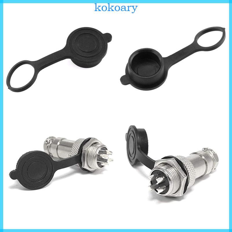 KOK GX12 GX16 GX 20 Aviation Connector Plug Cover กันน้ําฝุ่นยางหมวก Circular Connector แขนป้องกัน